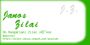 janos zilai business card